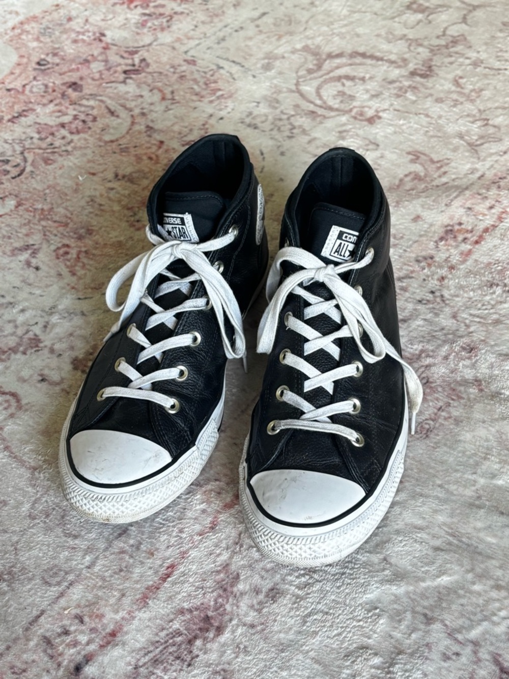 Converse Black and White High-Top Sneakers